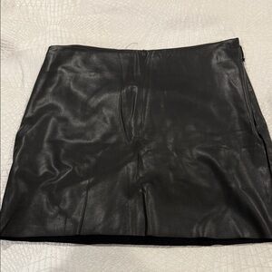 Forever 21 Black Faux Leather Skirt